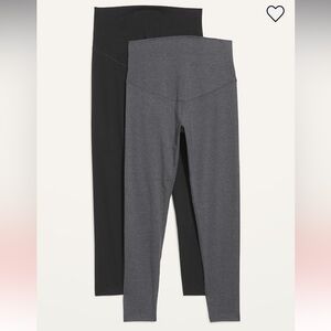 Maternity Black and Gray Leggings